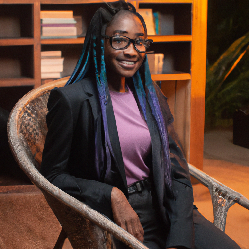 Portrait étudiante femme africaine entrepreneure